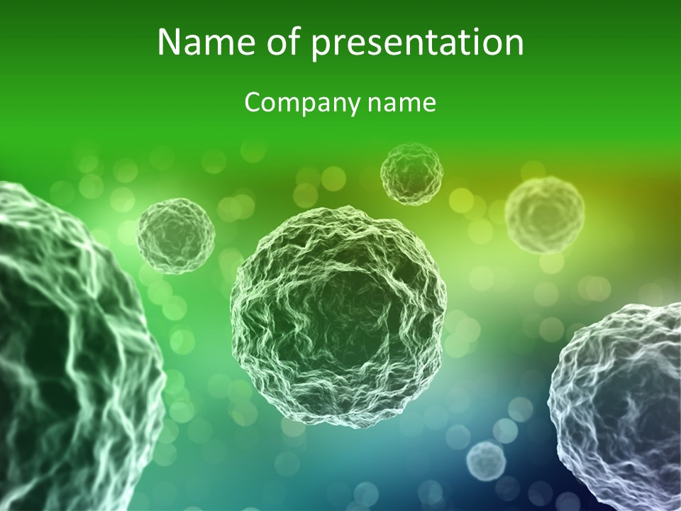 Virus Render Medical PowerPoint Template