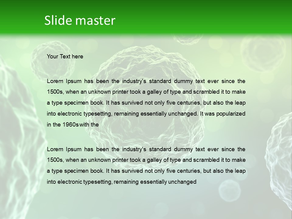 Virus Render Medical PowerPoint Template