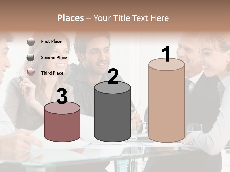Group Colleague Look PowerPoint Template
