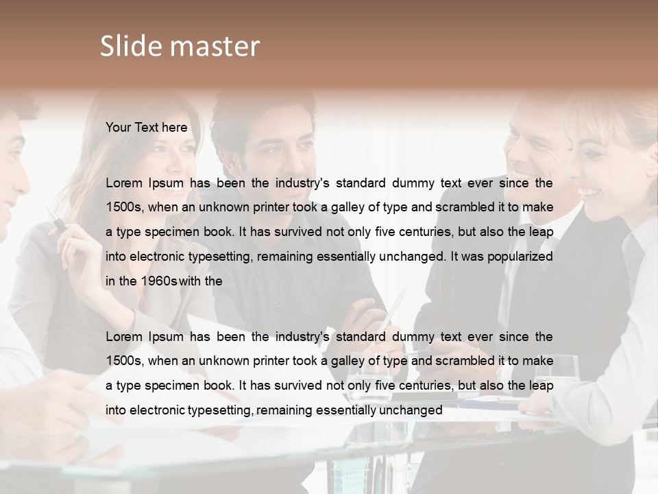 Group Colleague Look PowerPoint Template