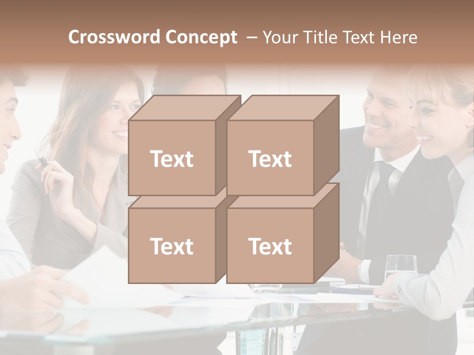 Group Colleague Look PowerPoint Template