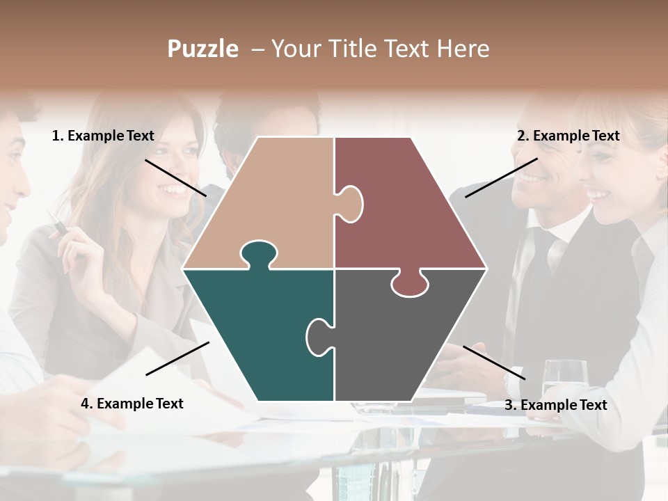 Group Colleague Look PowerPoint Template