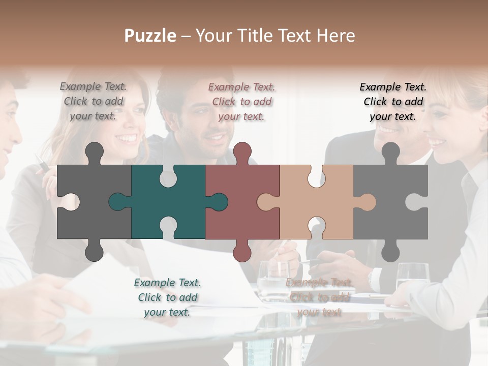 Group Colleague Look PowerPoint Template