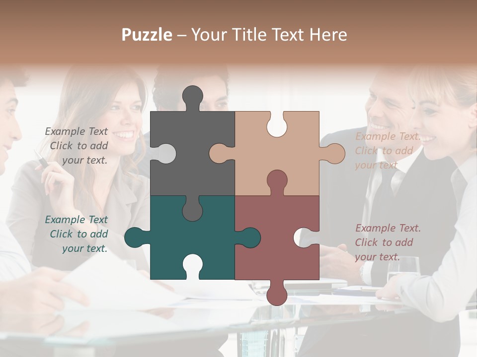 Group Colleague Look PowerPoint Template