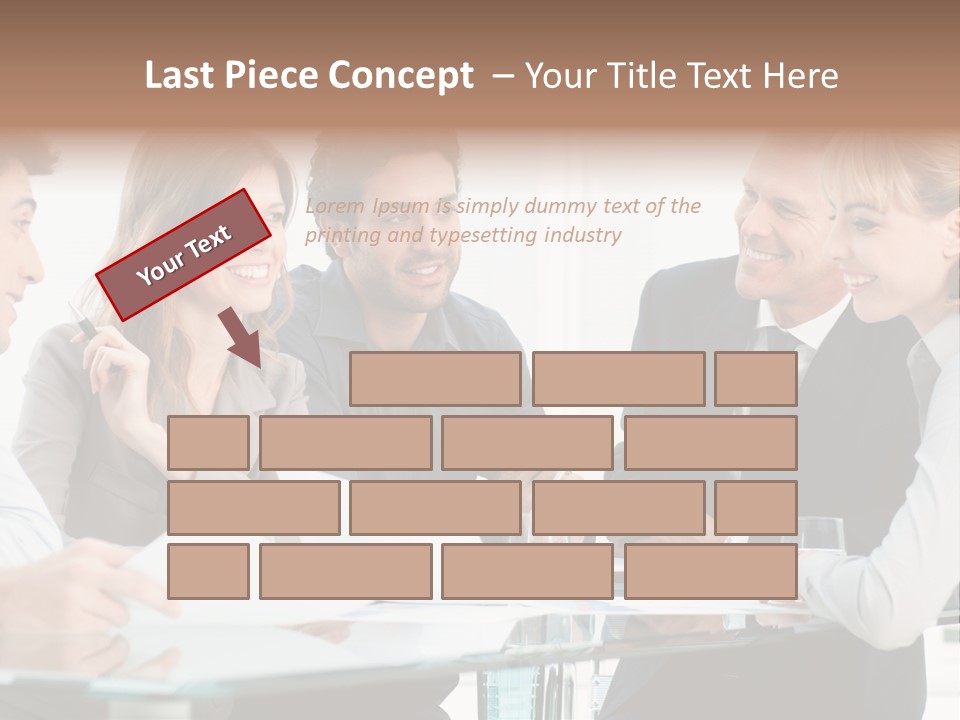 Group Colleague Look PowerPoint Template