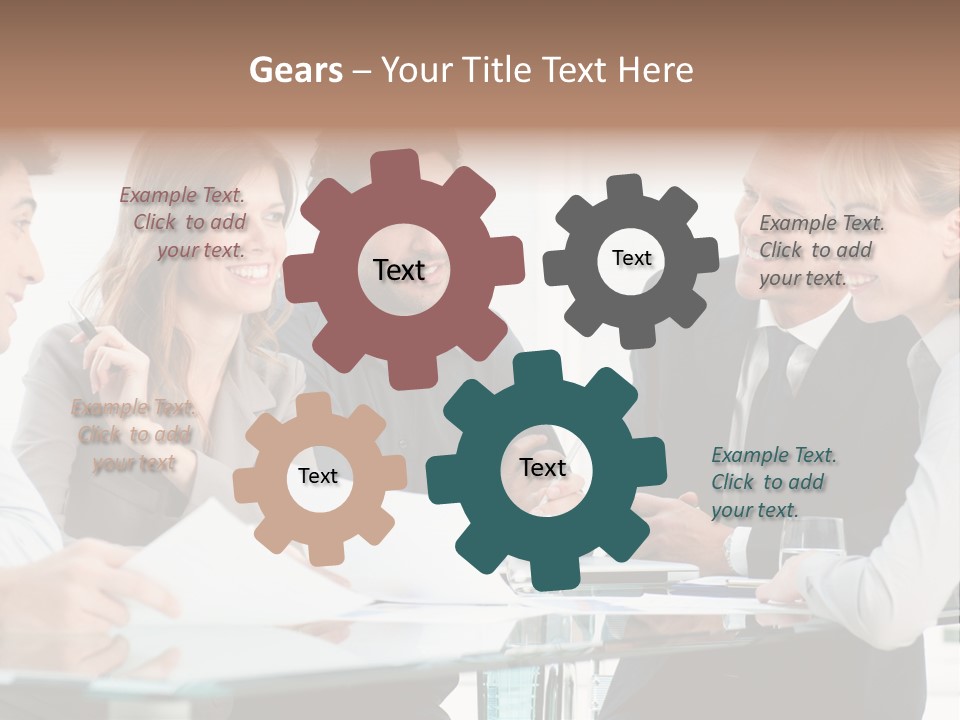 Group Colleague Look PowerPoint Template