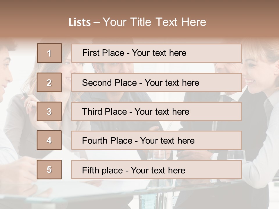 Group Colleague Look PowerPoint Template