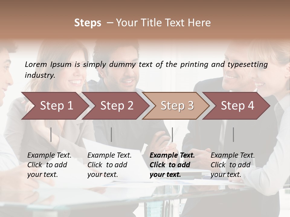 Group Colleague Look PowerPoint Template