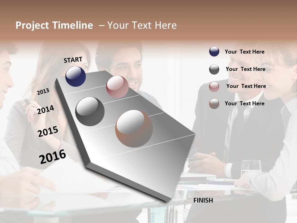 Group Colleague Look PowerPoint Template