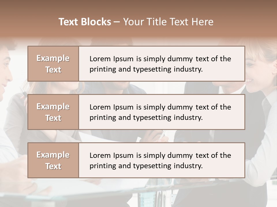 Group Colleague Look PowerPoint Template