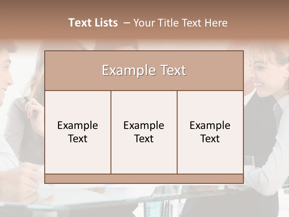 Group Colleague Look PowerPoint Template