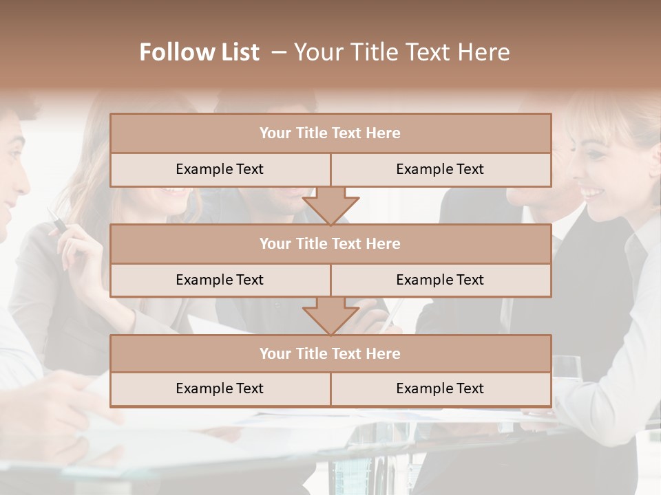 Group Colleague Look PowerPoint Template