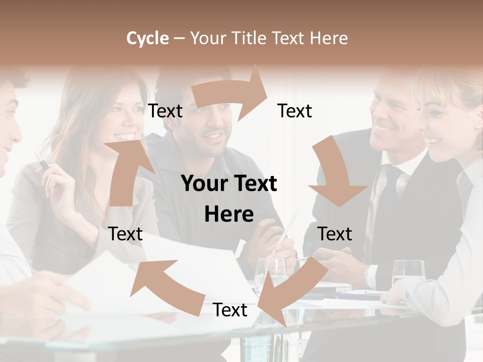 Group Colleague Look PowerPoint Template