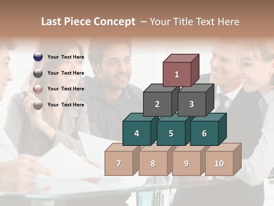 Group Colleague Look PowerPoint Template
