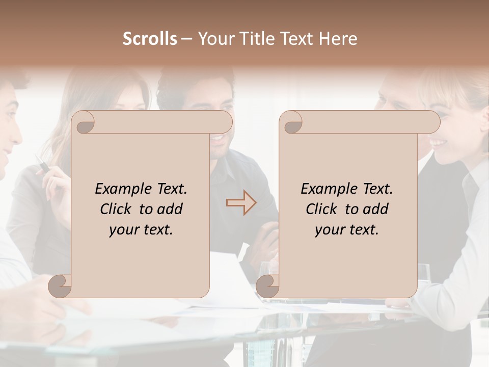 Group Colleague Look PowerPoint Template