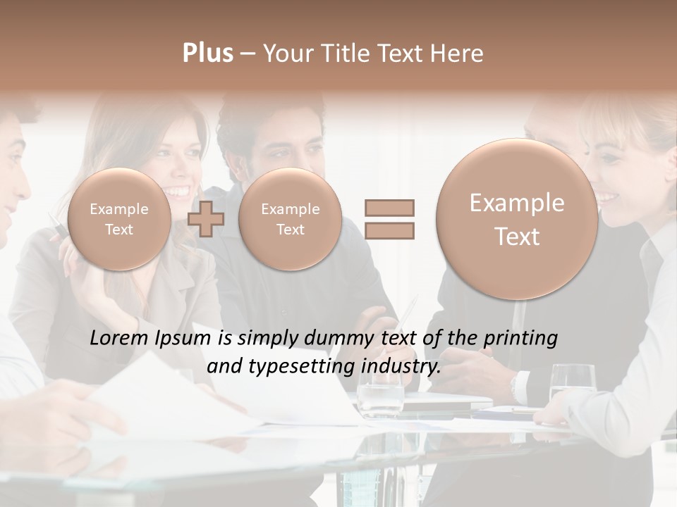 Group Colleague Look PowerPoint Template