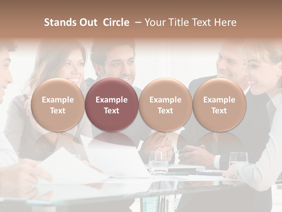 Group Colleague Look PowerPoint Template