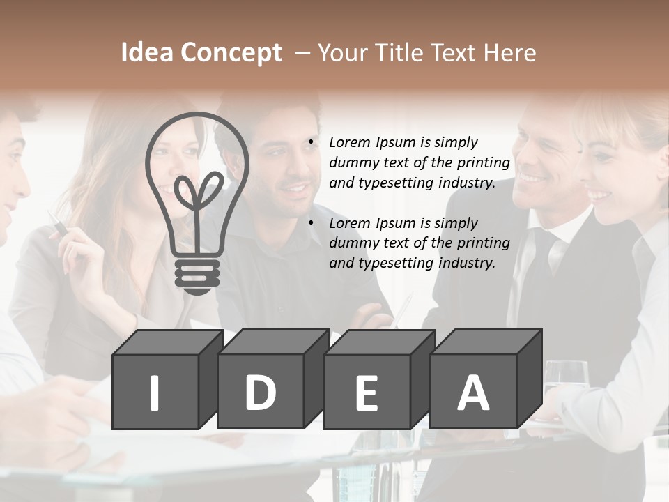 Group Colleague Look PowerPoint Template