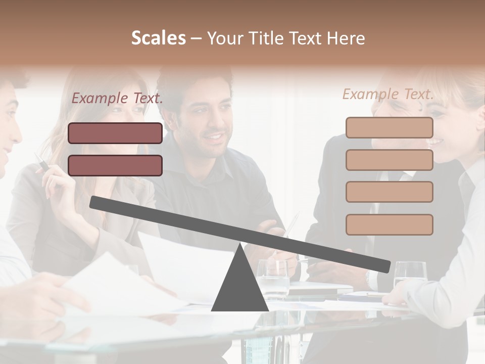 Group Colleague Look PowerPoint Template