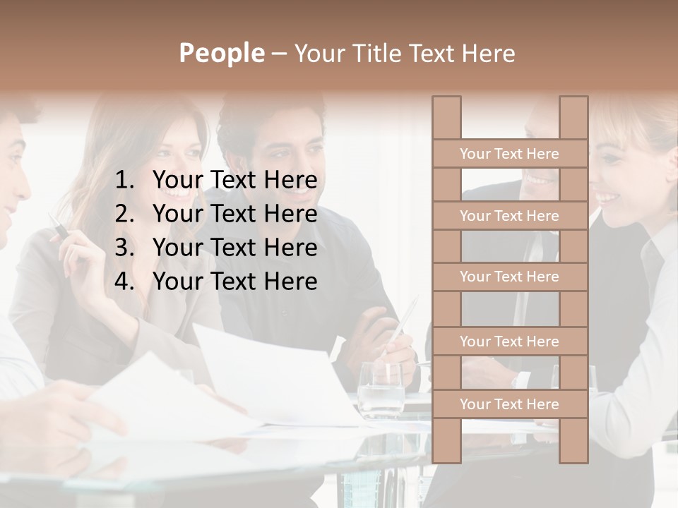 Group Colleague Look PowerPoint Template