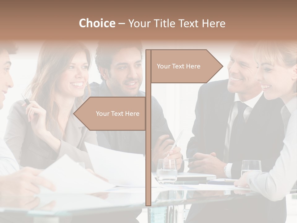 Group Colleague Look PowerPoint Template