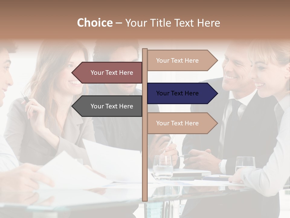 Group Colleague Look PowerPoint Template