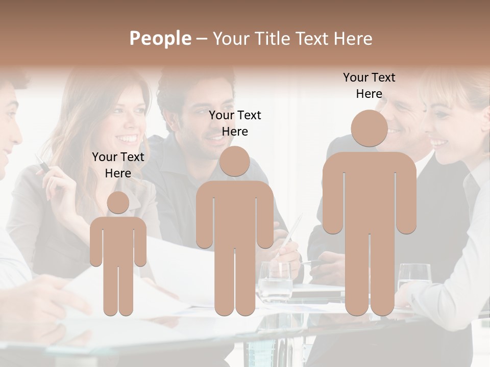 Group Colleague Look PowerPoint Template