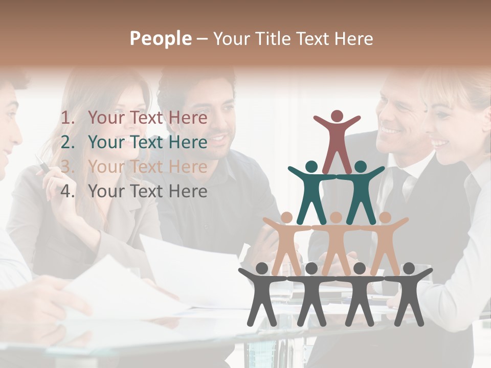 Group Colleague Look PowerPoint Template