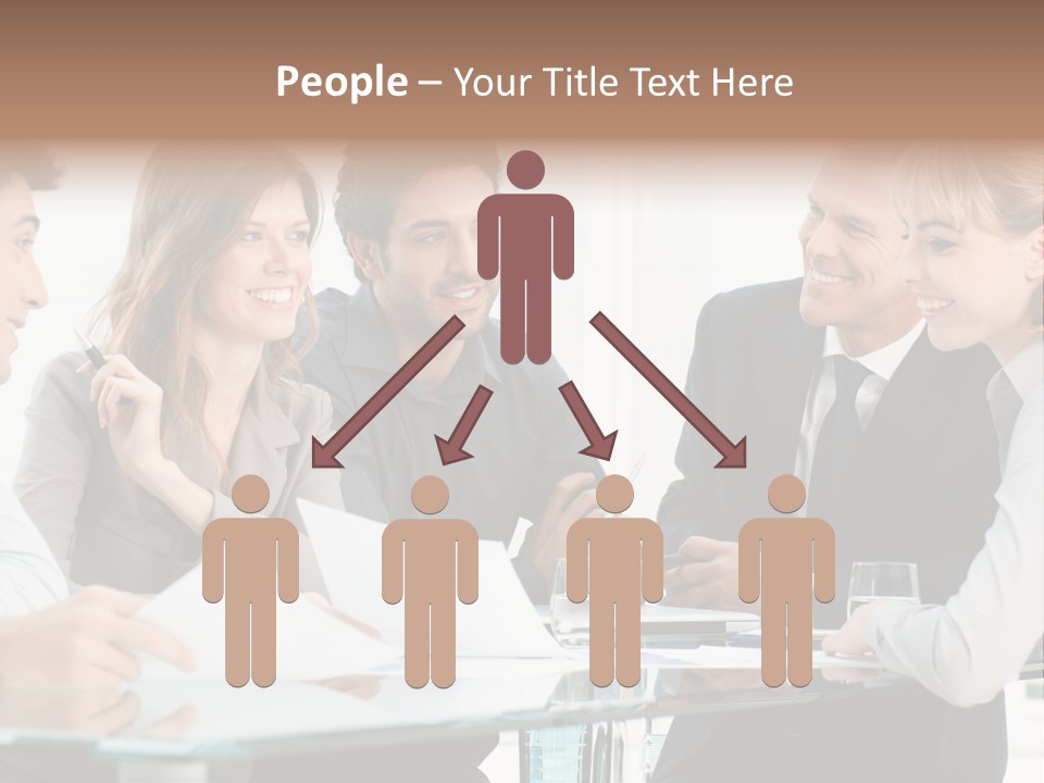 Group Colleague Look PowerPoint Template