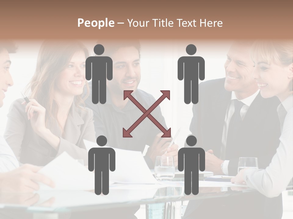 Group Colleague Look PowerPoint Template
