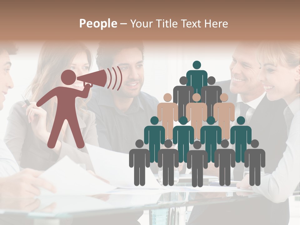 Group Colleague Look PowerPoint Template