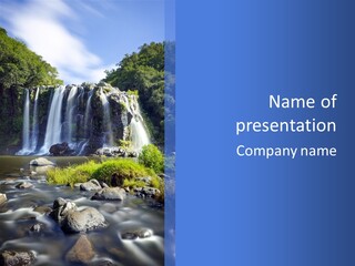 Element Vitality Blue PowerPoint Template