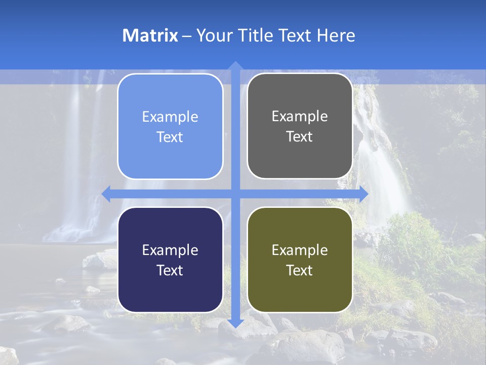 Element Vitality Blue PowerPoint Template