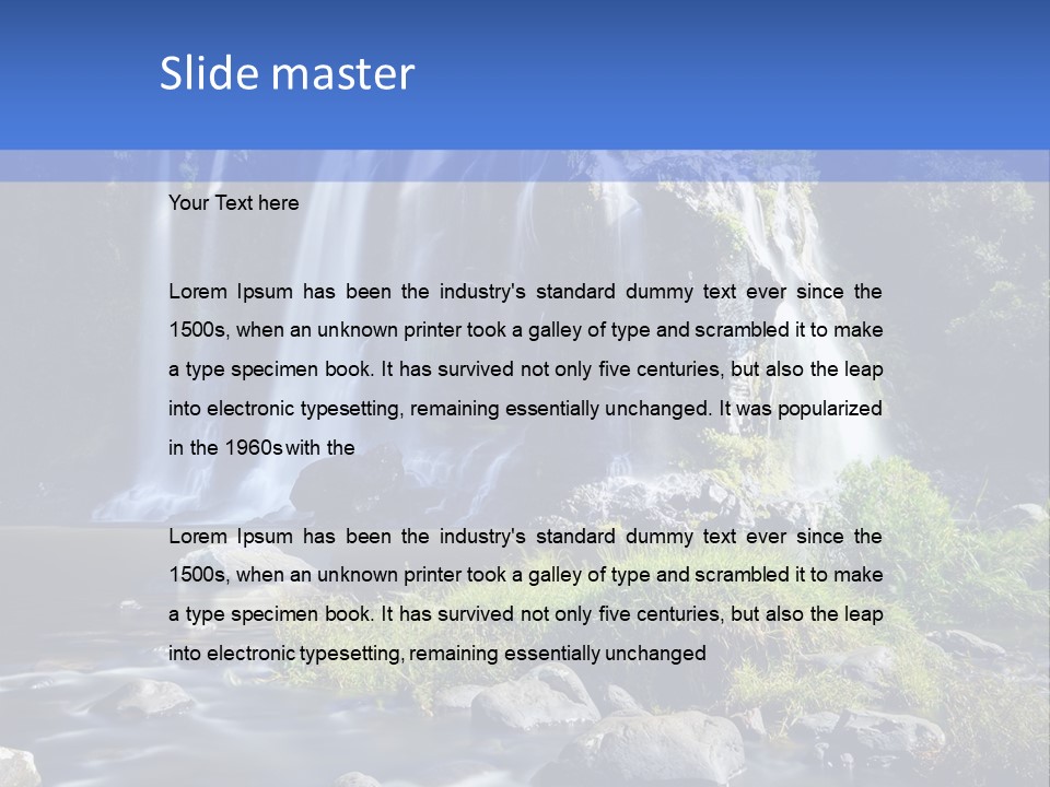 Element Vitality Blue PowerPoint Template