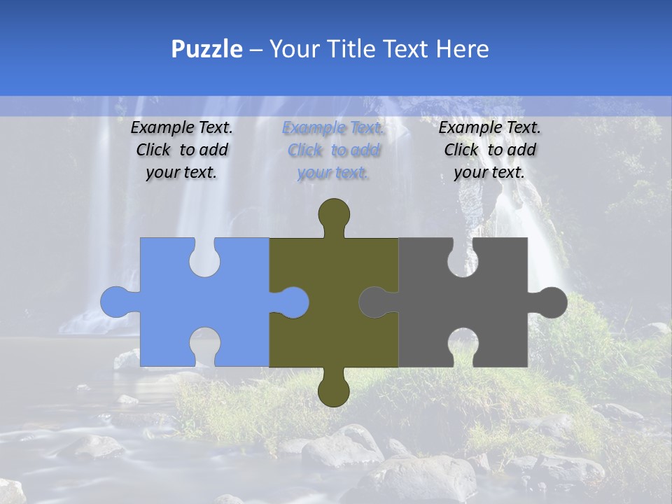 Element Vitality Blue PowerPoint Template