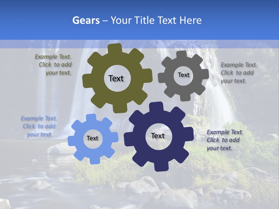 Element Vitality Blue PowerPoint Template