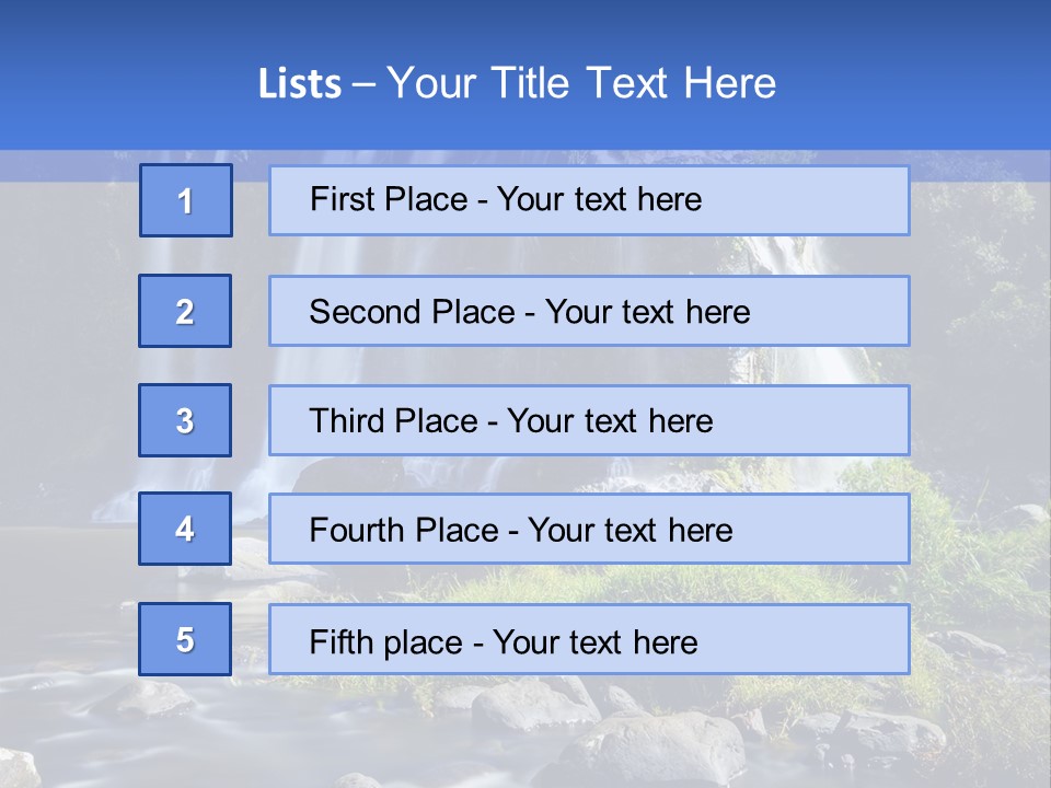 Element Vitality Blue PowerPoint Template