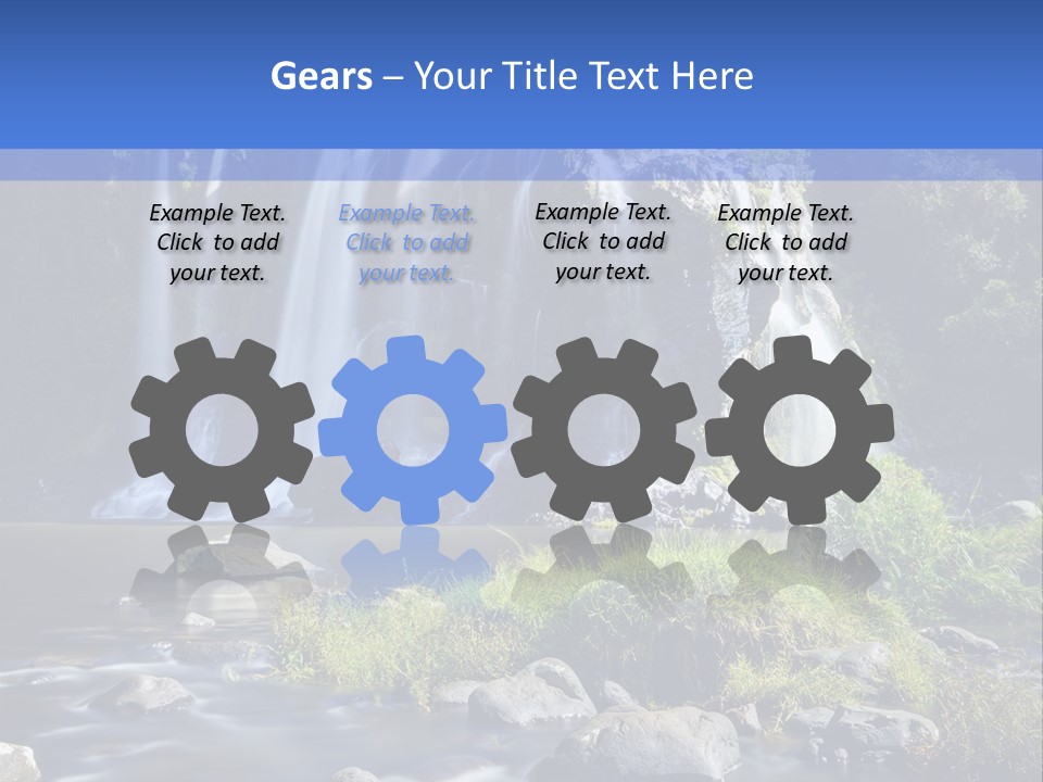 Element Vitality Blue PowerPoint Template