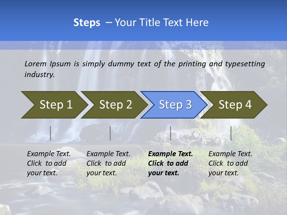 Element Vitality Blue PowerPoint Template