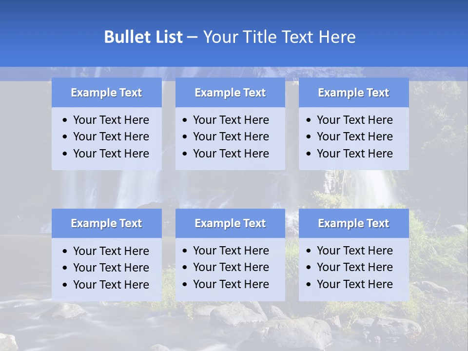 Element Vitality Blue PowerPoint Template