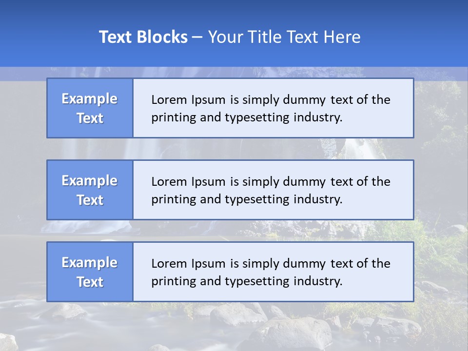 Element Vitality Blue PowerPoint Template