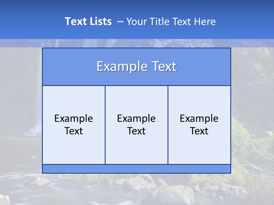 Element Vitality Blue PowerPoint Template