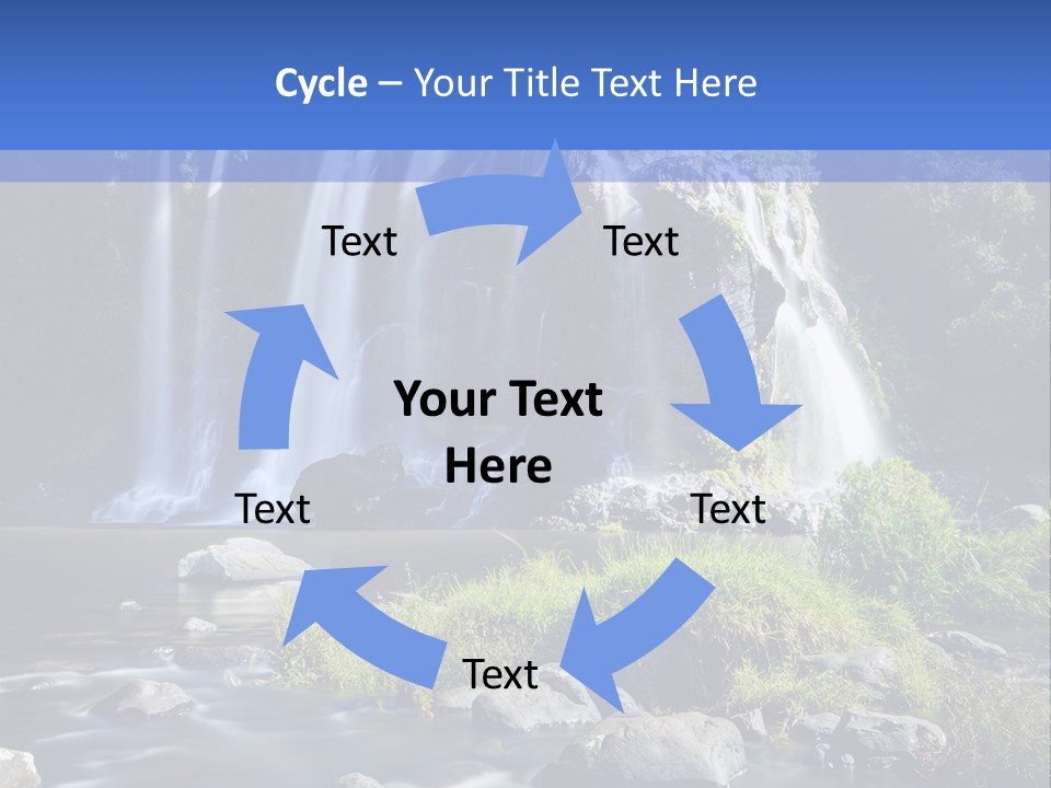Element Vitality Blue PowerPoint Template