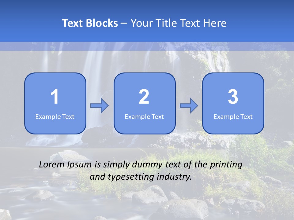 Element Vitality Blue PowerPoint Template