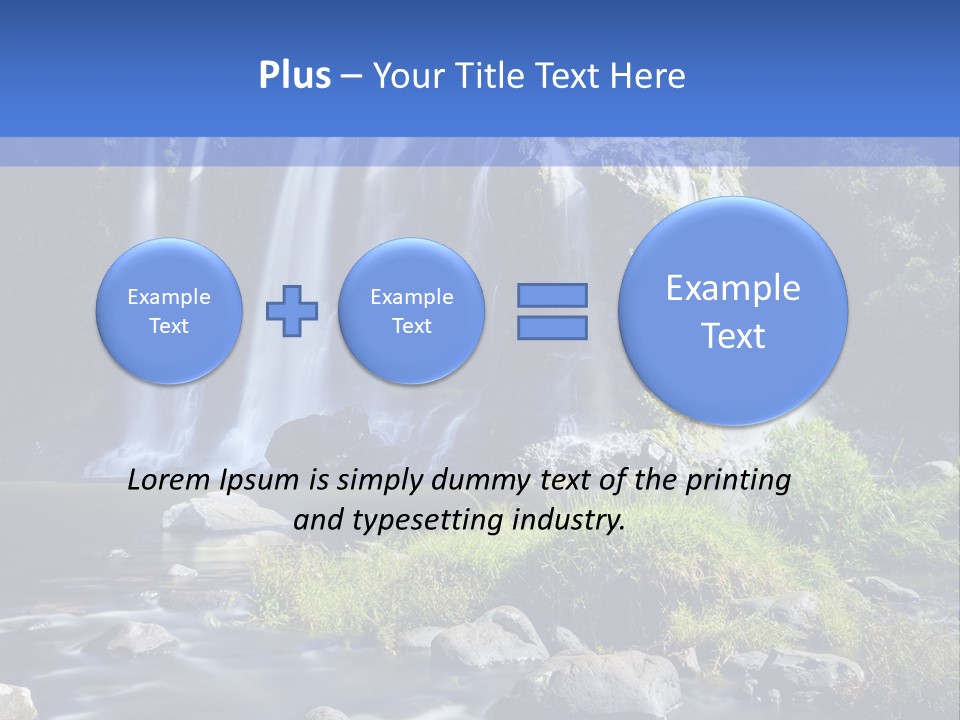 Element Vitality Blue PowerPoint Template