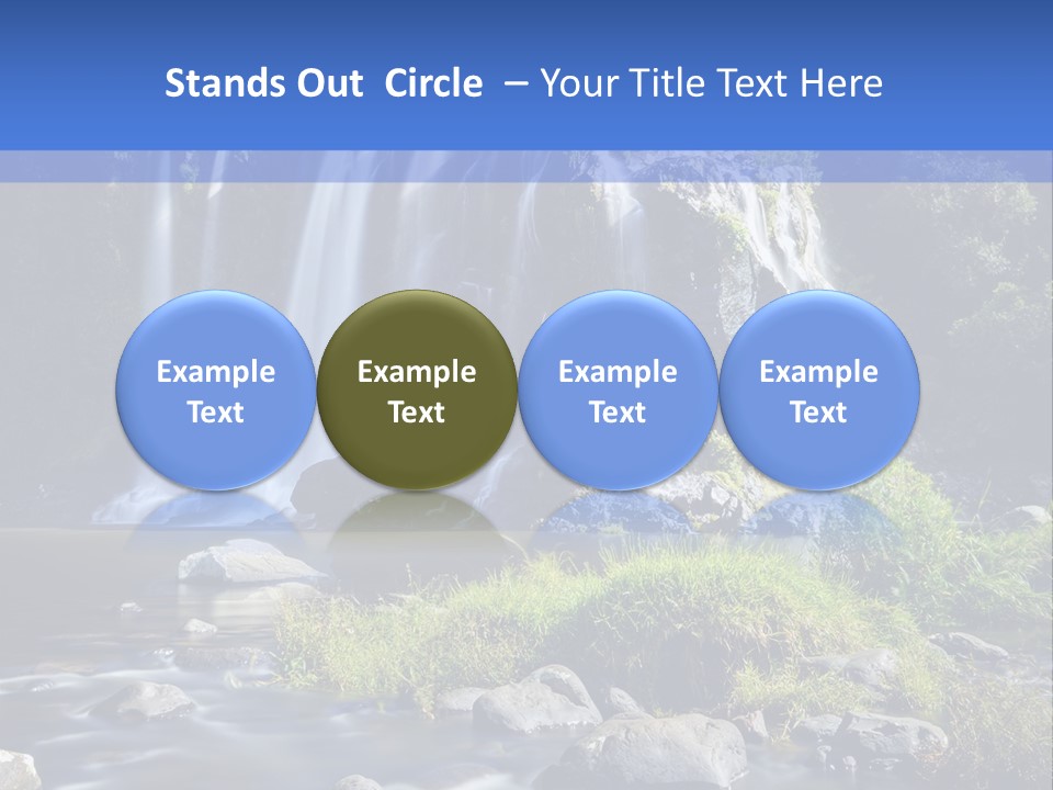 Element Vitality Blue PowerPoint Template