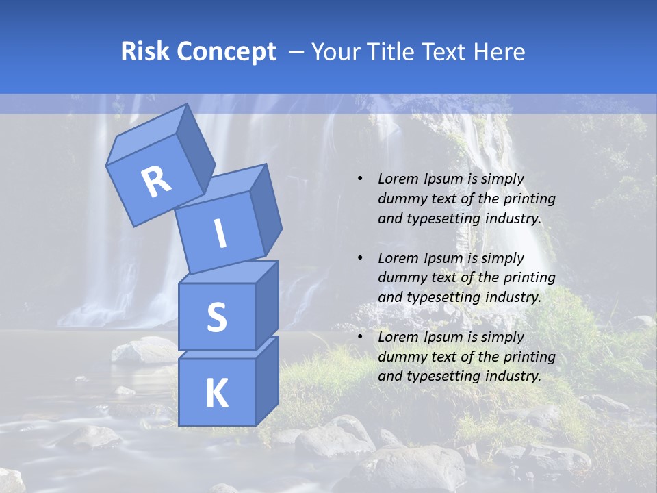 Element Vitality Blue PowerPoint Template