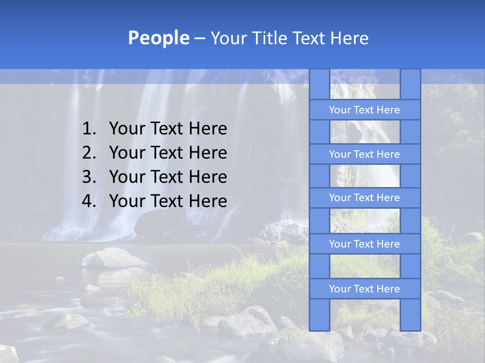 Element Vitality Blue PowerPoint Template