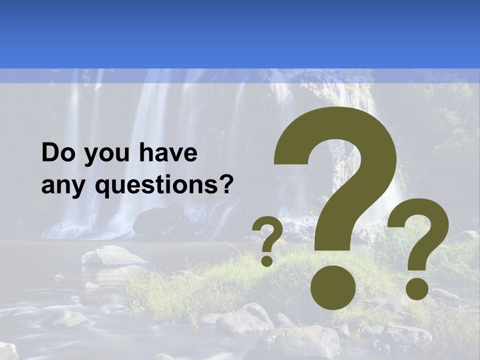 Element Vitality Blue PowerPoint Template