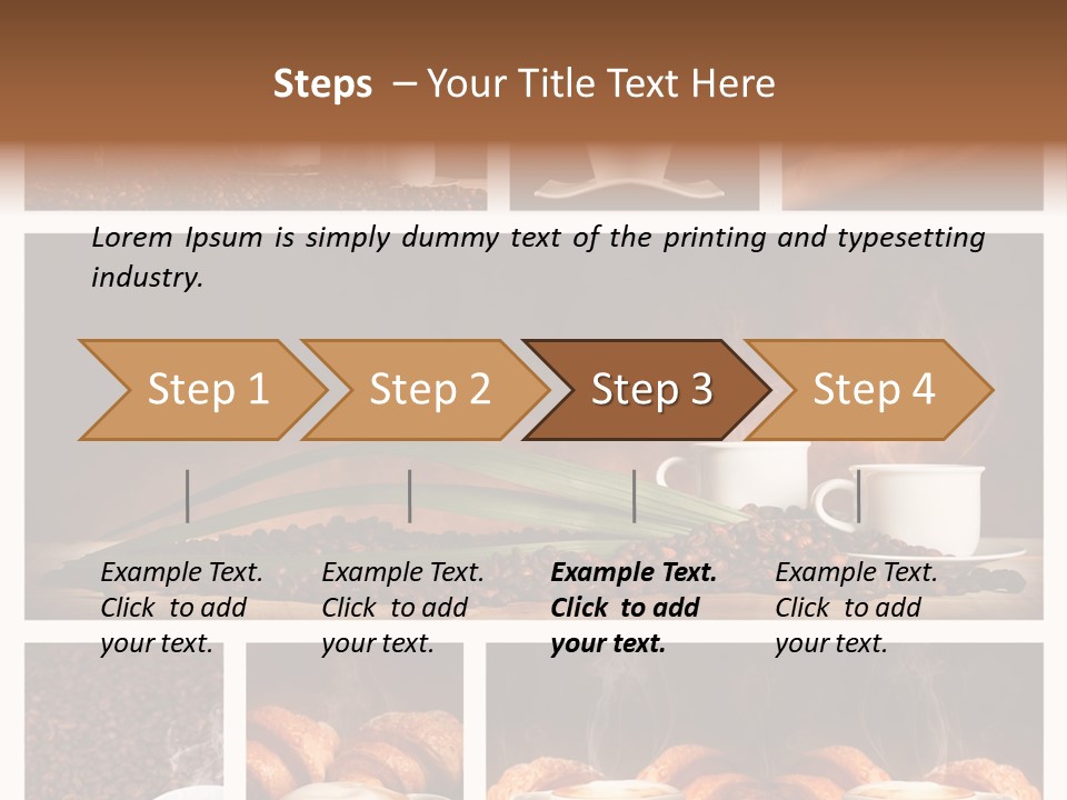 Aroma Cappuccino Breakfast PowerPoint Template